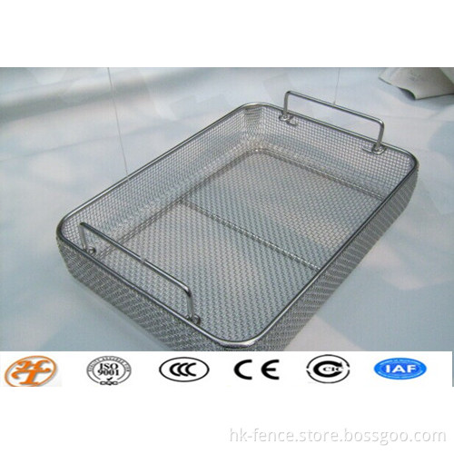 stainless steel sterilizing wire mesh basket